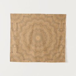 Tapiz Mandala dorada. "Arena dorada".