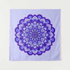 Tapiz Mandala morada floral