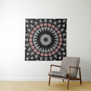 Tapiz Mandala Tribal Celta ( Rojo )