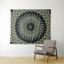 Tapiz Mandala verde sabio