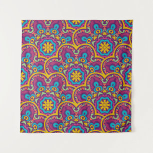 Tapiz Mandalas repiten desi de etnia india tribal