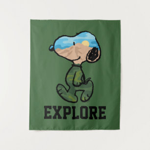 Tapiz Maní Gran Esnoopa al Aire Libre