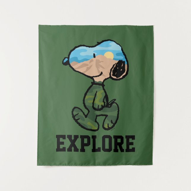 Tapiz Maní | Gran Esnoopa al Aire Libre (Anverso)