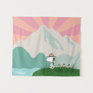 Tapiz Maní   Snoopy Leader of the Pack