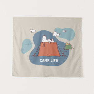 Tapiz Maní Vida en el campamento Snoopy & Woodstock