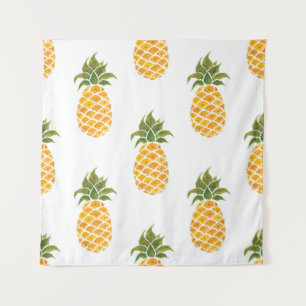 Tapiz Mano acuarela pintada con frutos exóticos marinero