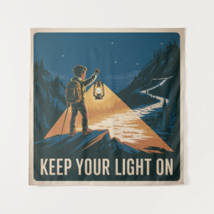 Tapiz Mantén Tu Luz Encendida