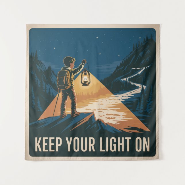 Tapiz Mantén Tu Luz Encendida (Anverso)