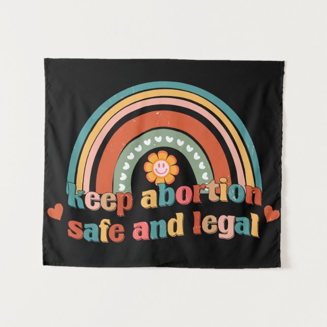 Tapiz Mantener El Aborto Seguro Y Legal (Anverso (horizontal))