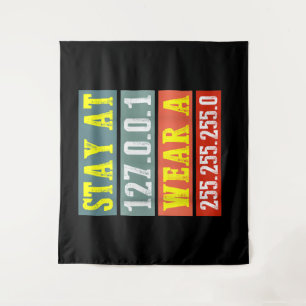 Tapiz Mantente Ingeniero Doméstico Y Usa Máscara Para Lo