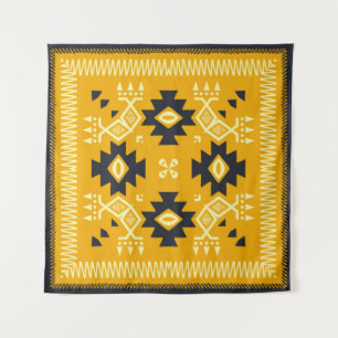 Tapiz Mantequilla cuadrada, batik floral paisley.