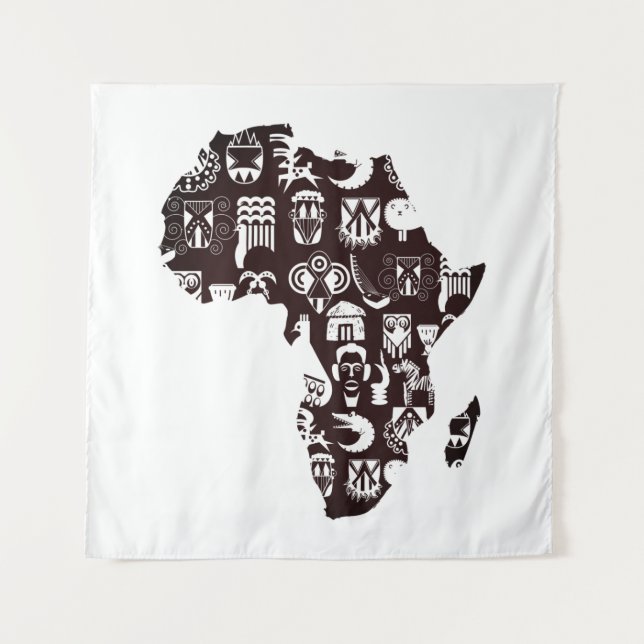 Tapiz Mapa de África (Anverso)