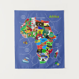 Tapiz Mapa de África