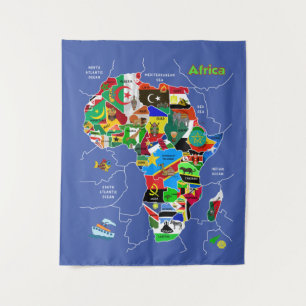 Tapiz Mapa de África
