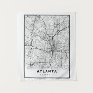 Tapiz Mapa de Atlanta