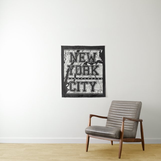Tapiz Mapa de calle de New York City el | (In situ)