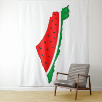 Mapa de Palestina sandía símbolo de la libertad