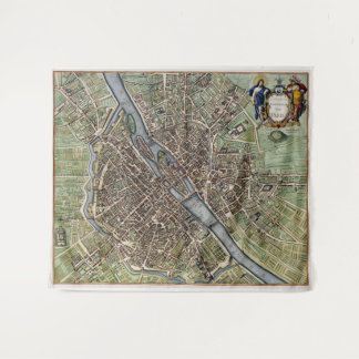 Tapiz Mapa de París de 1657
