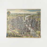 Mapa de París vintage