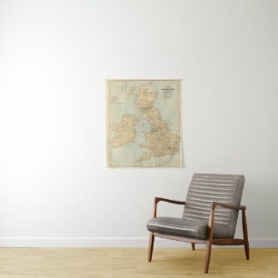 Tapiz Mapa ferroviario, islas británicas