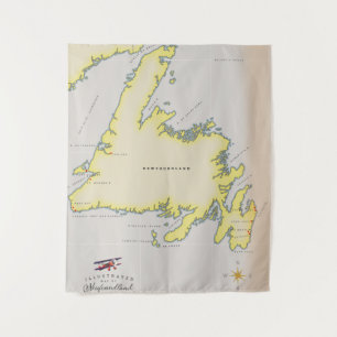 Tapiz Mapa ilustrado de Terranova.
