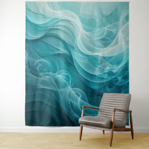Tapiz Mar azul turquesa cielo remolino soñador