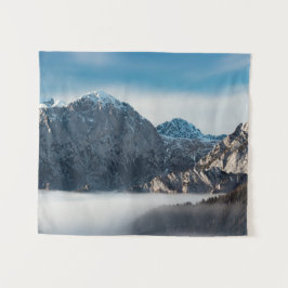 Tapiz Mar de niebla y montañas nevadas