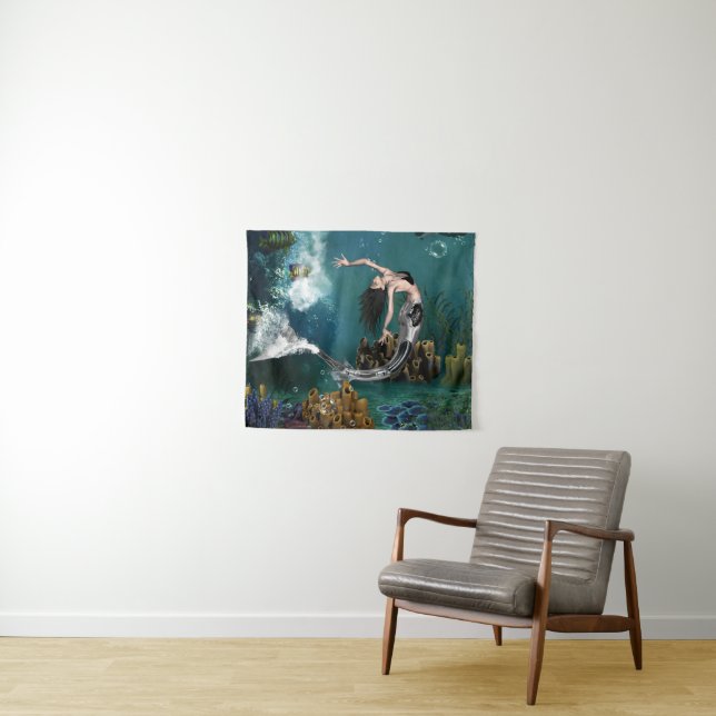 Tapiz Maravillosa sirena de vapor (In situ (horizontal))