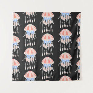 Tapiz Maravilloso patrón inmaculado de medusas. B