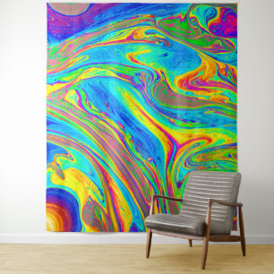 Tapiz Marble Arcoiris reluciente y hermoso