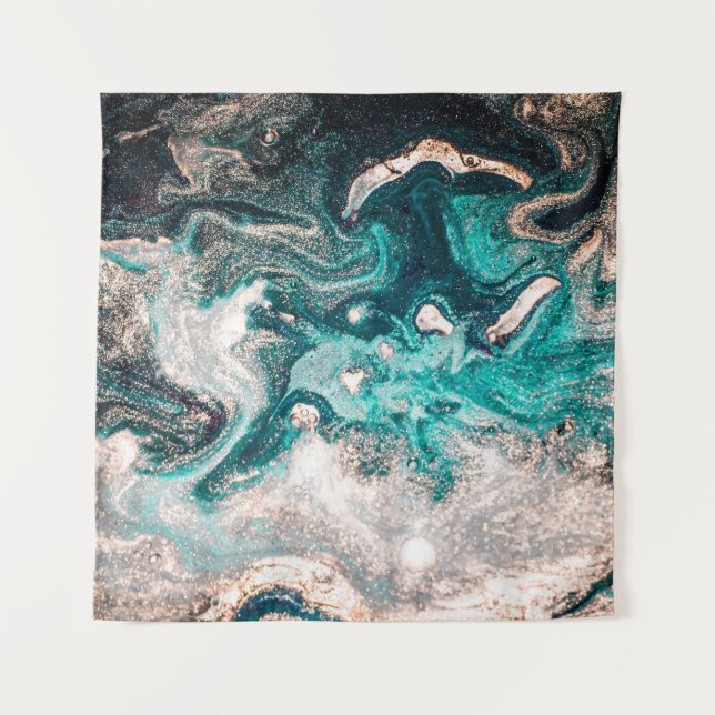 Tapiz Marble artesanal: Textura tradicional de lujo. (Anverso)