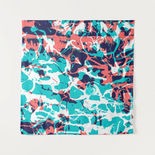 Tapiz Marbled paper art background, with bright and pret (Anverso)