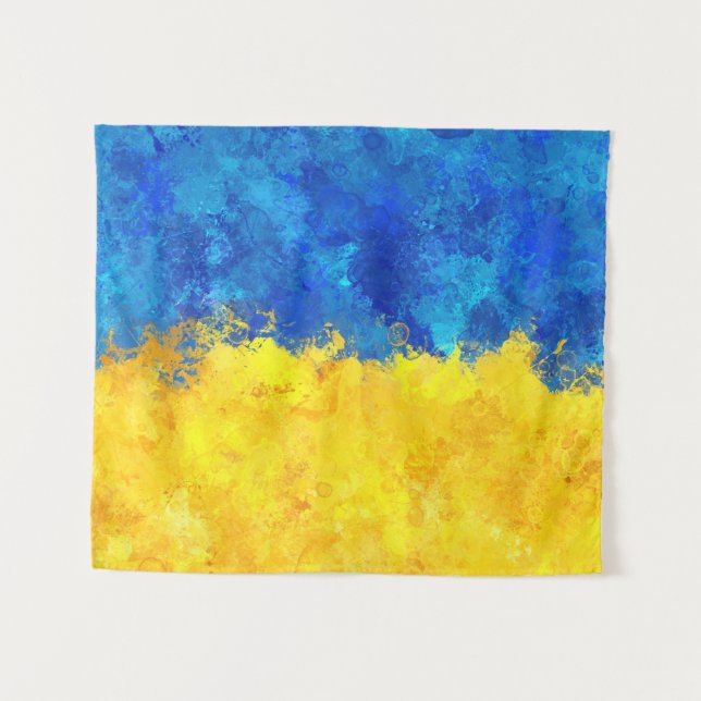 Tapiz Marca de arte acuático de Ucrania  (Anverso (horizontal))