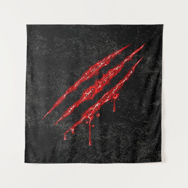 Tapiz Marcas De Cuchillas De Swirly (Anverso)