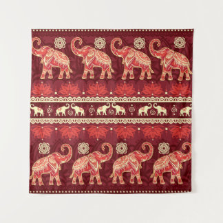 Tapiz Marcha de los Elefantes: Un Patrón Impresionante.