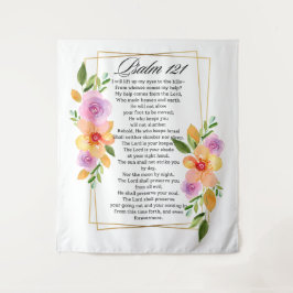 Tapiz Marco Geométrico Floral Psalm 121