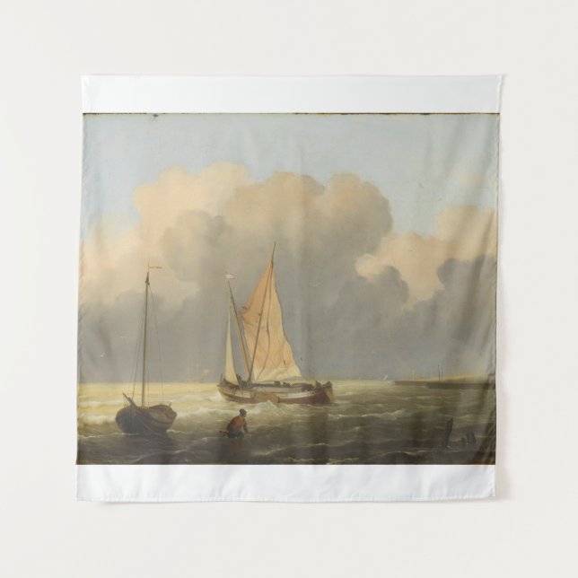 Tapiz Mares frente a la costa, con Poster de Spritsail B (Anverso)