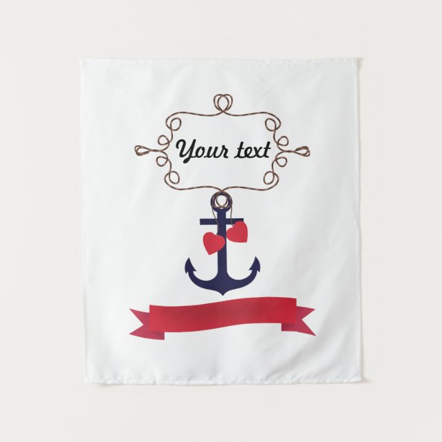Tapiz Margen de cuerda de anclaje marea náutica naval tr (Anverso)