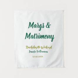 Tapiz Margs and matrimony add name date bachelorette par