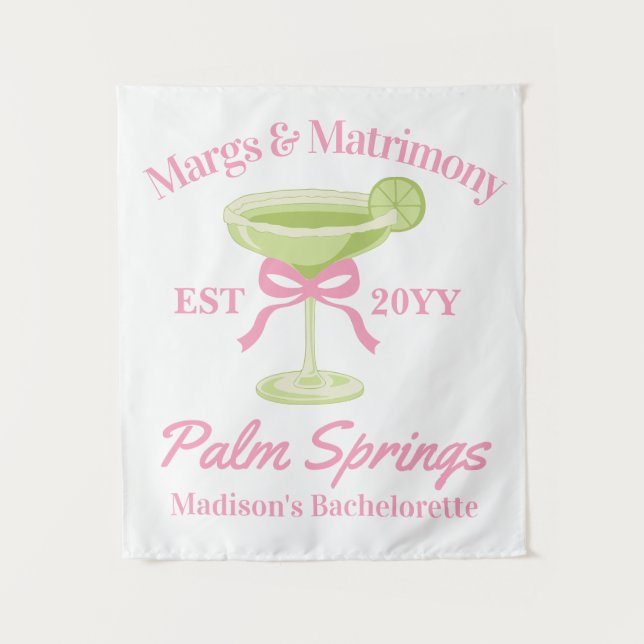 Tapiz Margs and Matrimony Bachelorette Party Backups (Anverso)