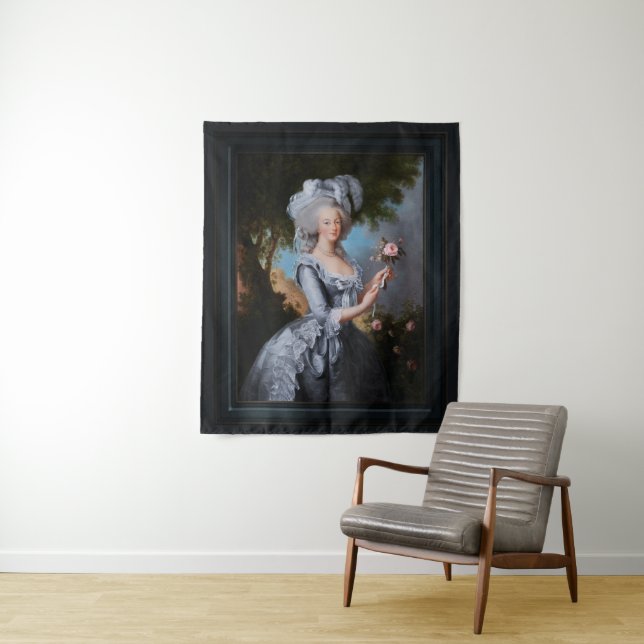Tapiz Marie Antoinette Con Un Rosa (In situ)