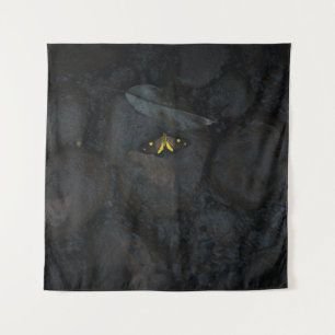 TAPIZ MARIPOSA AMARILLA EN PIEDRA