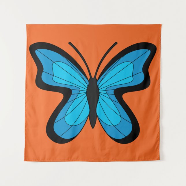 Tapiz Mariposa azul (Anverso)