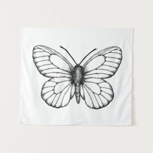 Tapiz Mariposa blanca