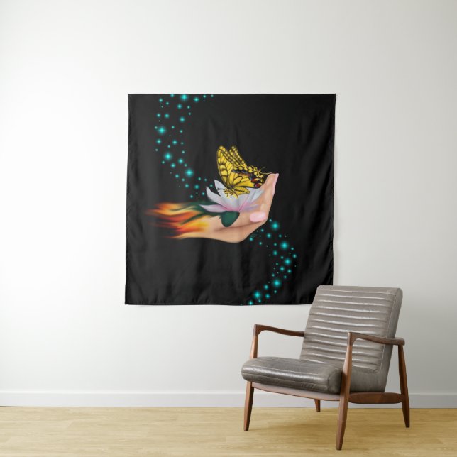 Tapiz Mariposa en Lotus Bloom (In situ)