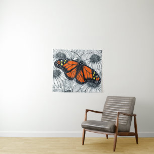 Tapiz Mariposa monarca en las colmenas