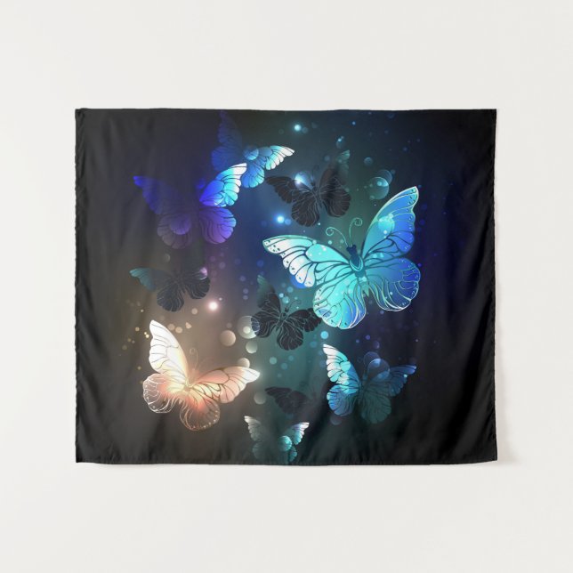Tapiz Mariposa nocturna fluida (Anverso (horizontal))