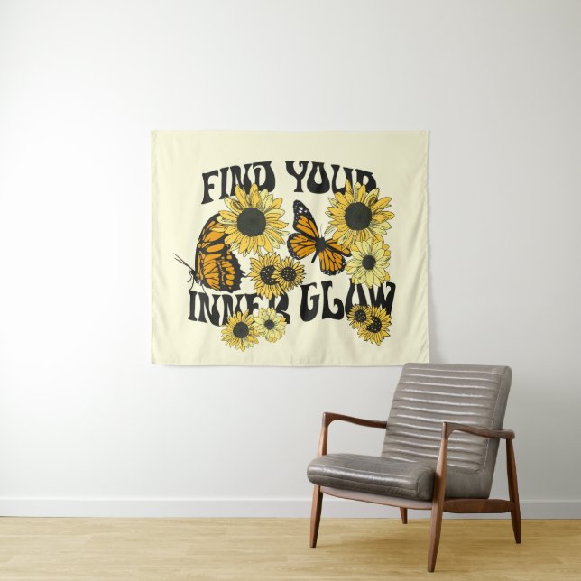 Tapiz Mariposa vintage | Buscar el brillo interno (In situ (horizontal))