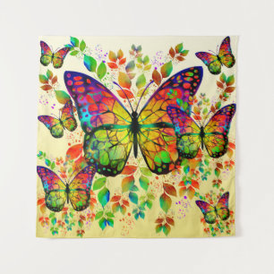 TAPIZ MARIPOSAS DE PRIMAVERA COLORIDA NATURALEZA