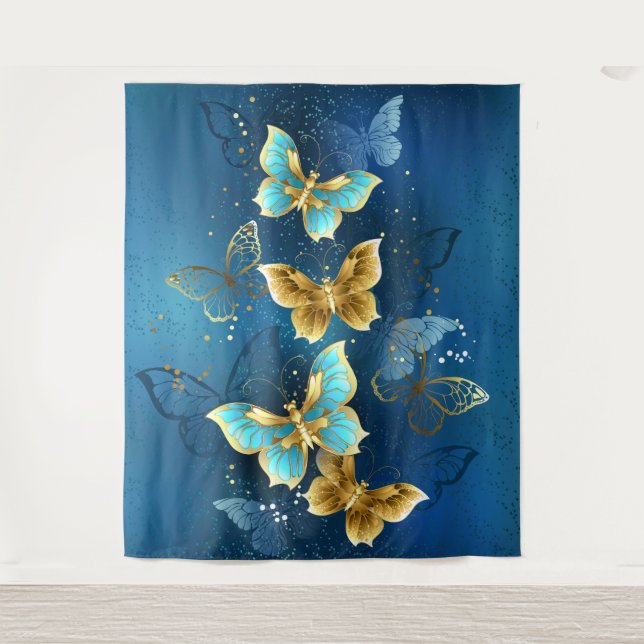 Tapiz Mariposas doradas (Anverso)